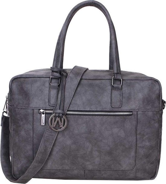 Wimona Milena 2025 Dames Laptoptas - 15,6 inch - Grijs