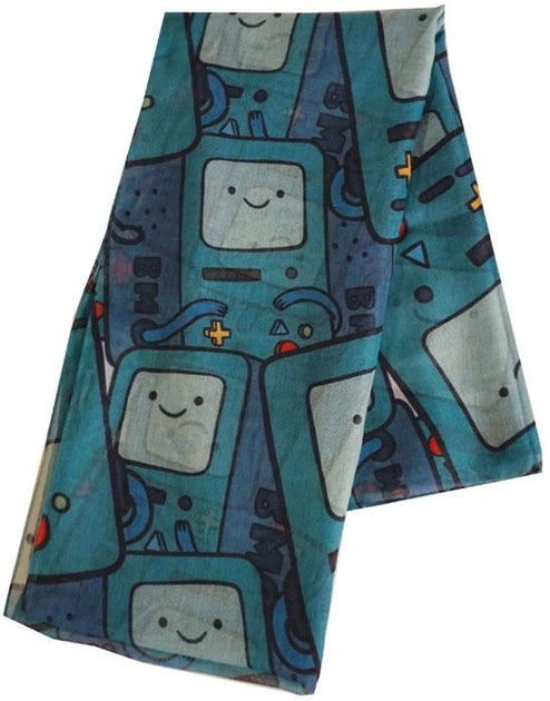 Adventure Time Sjaal - Beemo Allover Print Fashion Sjaal Multicolour