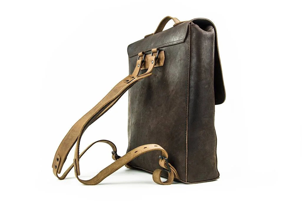 Arpello Leren rugzak -6.1763BRUIN-