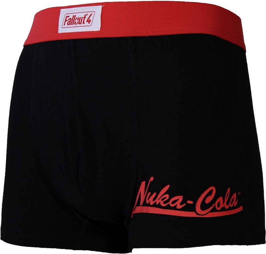 Fallout 4 - Black Boxershort With Red Nuka Cola Logo