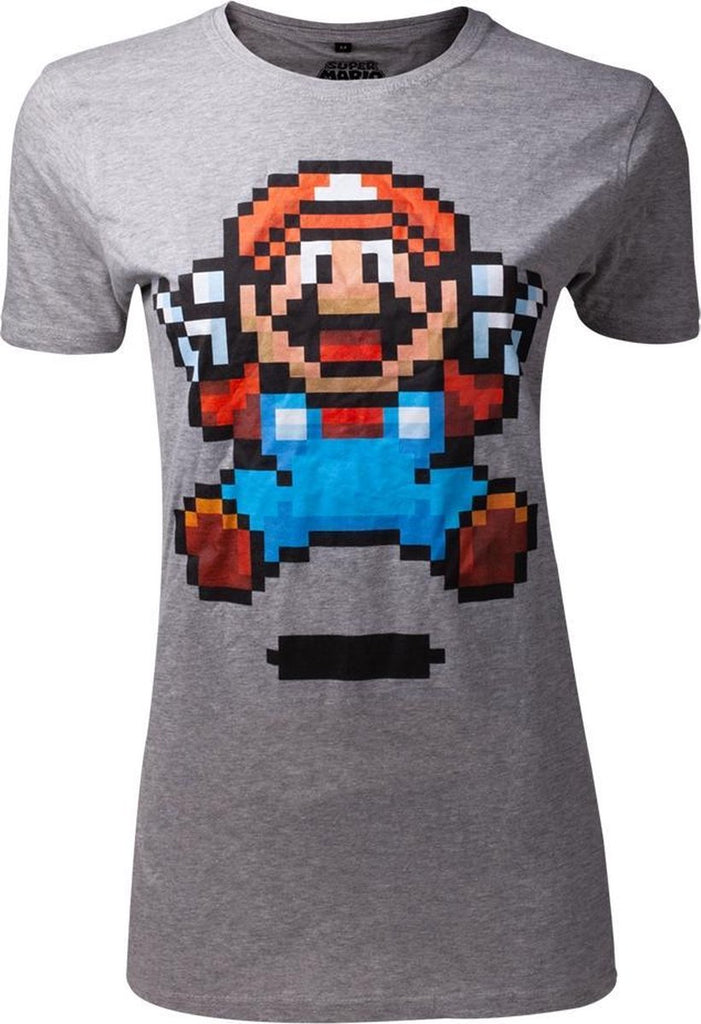 Nintendo - Super Mario Jump Pixel Art Dames T-shirt