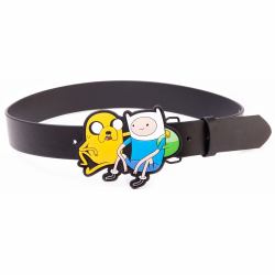 ADVENTURE TIME Black Belt with Jake & Finn 2D Buckle, Male, Medium, Multi-colour [BT0MW8ADV-M]