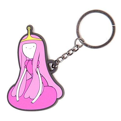 ADVENTURE TIME - ADVENTURE TIME Unisex Princess Bubblegum Rubber Keychain, One Size, Multi-Colour (KE260331ADV)