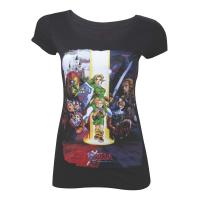 Nintendo Legend of Zelda Ocarina of Time Cast Print Short Sleeve T-Shirt