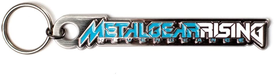 Metal Gear Solid "Rising Logo Porte-clés en métal (Gris)