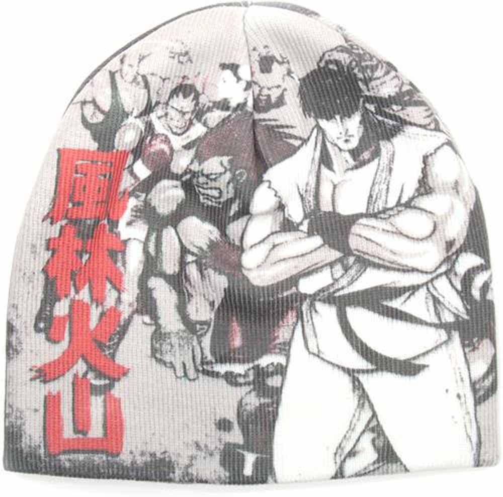 Street Fighter KC201429STR Capcom Streetfighter Iv Ryu And Other Fighters Cuffless Beanie, One Size, Multi-Colour, Grey