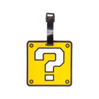 Nintendo Super Mario Bros. Question Mark Box Rubber Luggage Tag | Multi-Colour