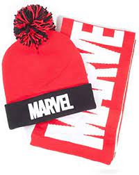 Marvel Comics Bobble Beanie & Sjaal Combipack