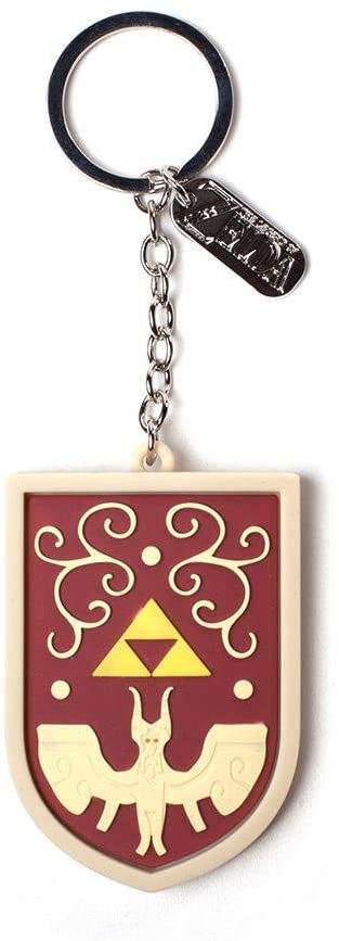 Legend of Zelda Hero's Shield 3D Pendant Rubber Keychain
