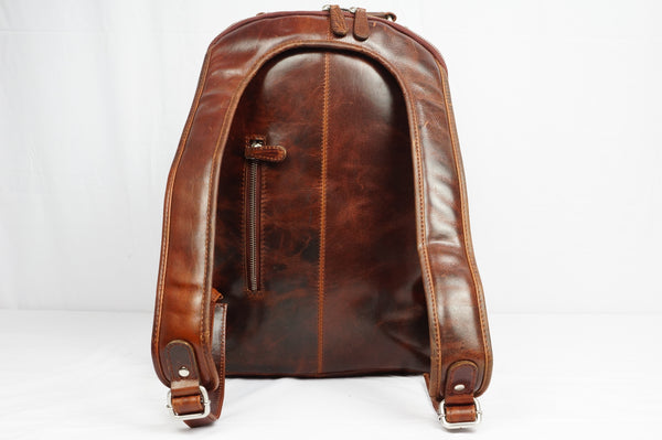 Leren Business/ travel rugtas Arpello -6.1411BRANDY-