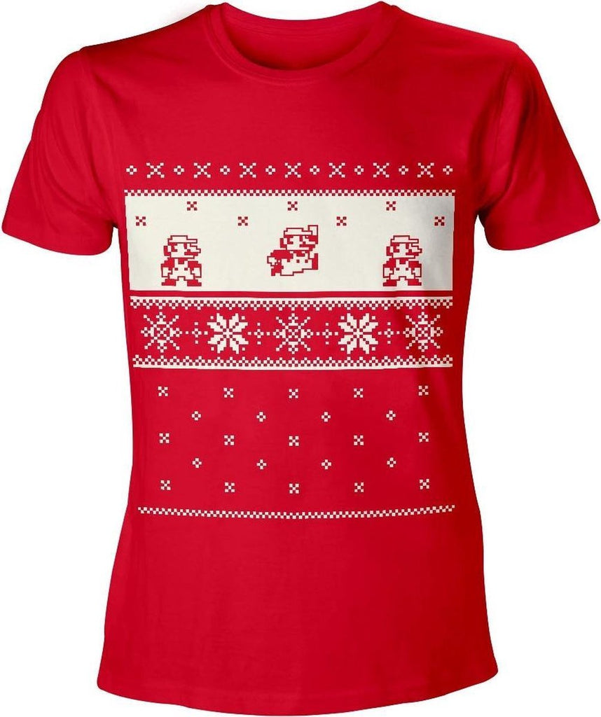 Nintendo: T-Shirt Mario X-mas Print - Kerst T-shirt
